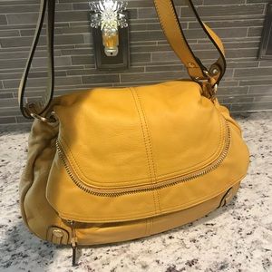 B Makowsky lamb leather shoulder bag